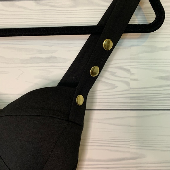 NWT revolve Bobbi black Matte Knit Sweetheart Dress in Black - Picture 3 of 10